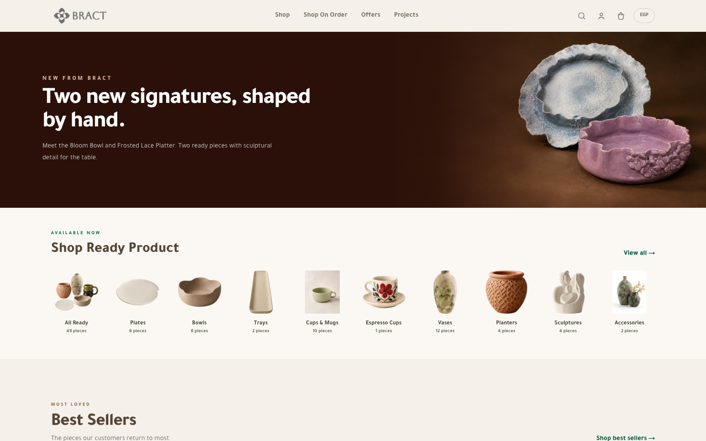 Bract Store — Product Store